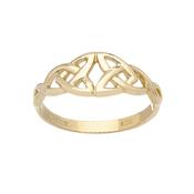 9ct Yellow Gold Double Trinity Ring image