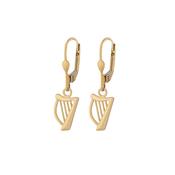 14ct Yellow Gold Harp Drop Earrings image