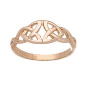 9ct Rose Gold Double Trinity Knot Ring image