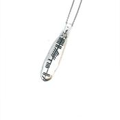 Sterling Silver Ogham Necklace image