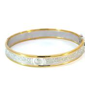 Sterling Silver and 14ct Gold Plated Ardagh Bangle image