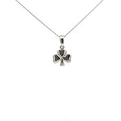 Sterling Silver Small Shamrock Necklace
