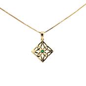 Trinity knotwork pendant 14ct gold plated