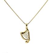 14ct Gold Plated Harp Necklace image