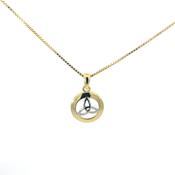 14ct Gold Plated Sterling Silver small Trinity Knot