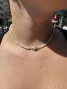Gold Plated Claddagh Necklace with Small Freshwater Pearls image