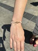Gold Plated Claddagh Bracelet with Small Freshwater Pearls image