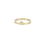 9ct Gold Small Braided Claddagh Ring image