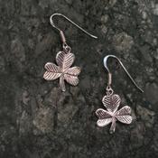 Sterling Silver Shamrock Earrings image