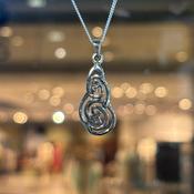 Sterling Silver Knotwork Spiral Necklace image