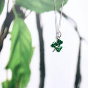 Sterling Silver Shamrock with Enamel image