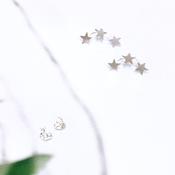 Sterling Silver Star Climber Studs (1.6cm) image
