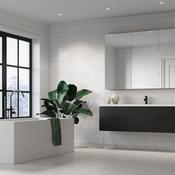 Fibo White Silk Brick Tile - www.celuplast.com image