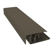 2-Part Aluminium Edge Trim ñ Walnut | Secure Click-On Cladding Finish