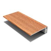 2-Part PVC Edge Trim Red Cedar | Cladding Edge Finishing Profile