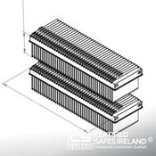 Pull-out suspension file rack for Paper Star Pro model 6