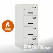 European Certified Fire Resistant Filing Cabinet - Eurofile 4