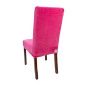 Pink Velvet Chair Cover (M) image