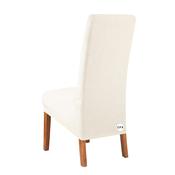 Cream Velvet Dining Chair Cover (L) image