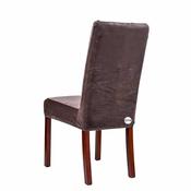 Brown Velvet Chair Cover (M) image