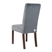 Mid Grey Velvet Chair Cover (M) image