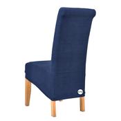Navy Blue Texture Waffle Chair Cover (L) image