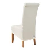 Light Cream / White Texture Waffle Chair Cover (L) image