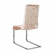 Champagne Gold / Taupe Crushed Velvet Chair Cover (M) image