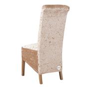 Champagne Gold / Taupe Crushed Velvet Chair Cover (XL) image