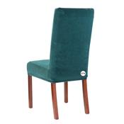 Bottle Green Velvet Chair Cover (M) image