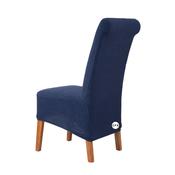 Navy Blue Texture Waffle Chair Cover (XL) image