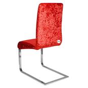 Red Crushed Velvet Chair Cover (M) image