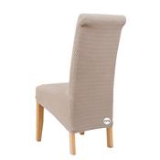Beige / Taupe Diagonal Texture Chair Cover (L) image
