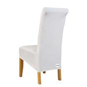 White Velvet Chair Cover (L) image