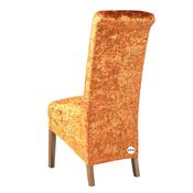 Orange Crushed Velvet Chair Cover (XL) image
