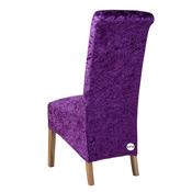 Purple Crushed Velvet Chair Cover (XL) image