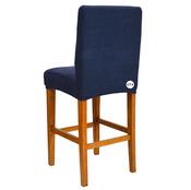 Navy Blue Texture Waffle Stool Cover image