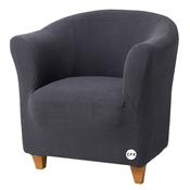 Dark Grey Tub Chair Cover