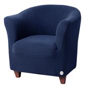 Navy Blue Tub Chair Cover image
