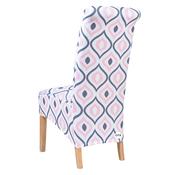 Pink Grey and White Chair Cover (L-XL) image