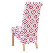 Red Grey and White Pattern Chair Cover (L-XL) image