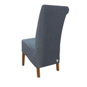 Dark Grey Diagonal Texture Chair Cover (XL) image