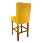 Mustard Velvet Stool Cover
