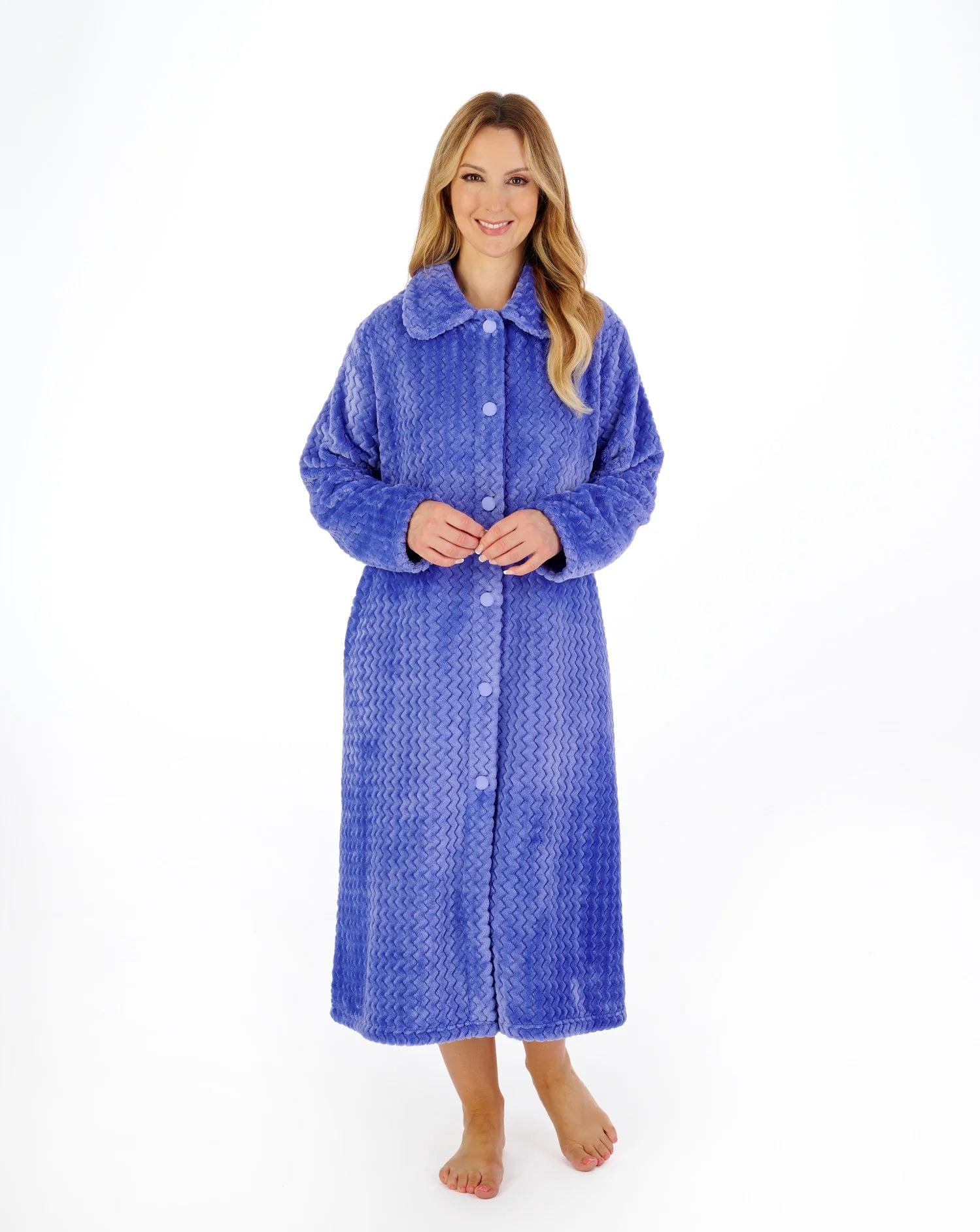 Ladies housecoats on sale with buttons