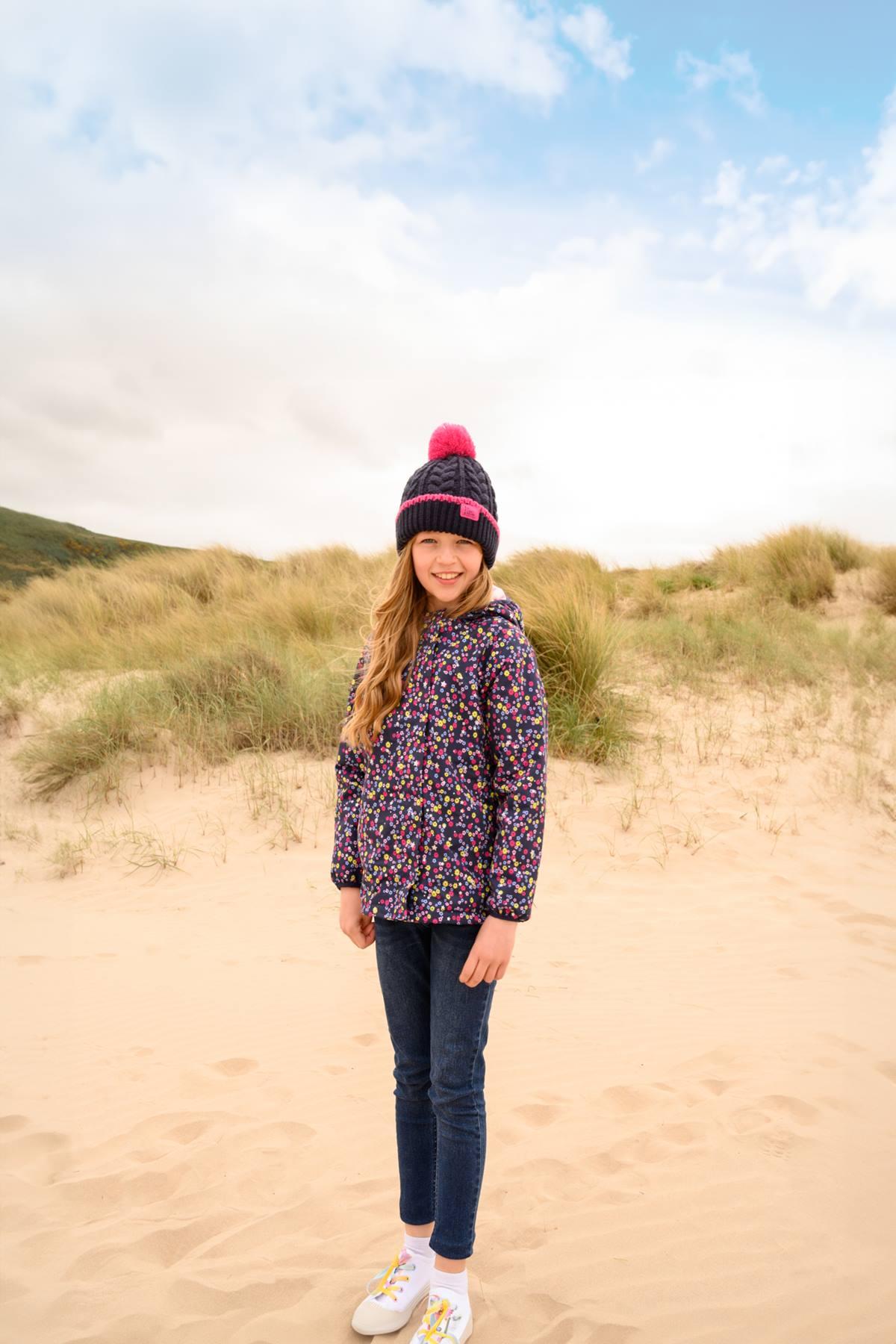 Girls padded waterproof coat store