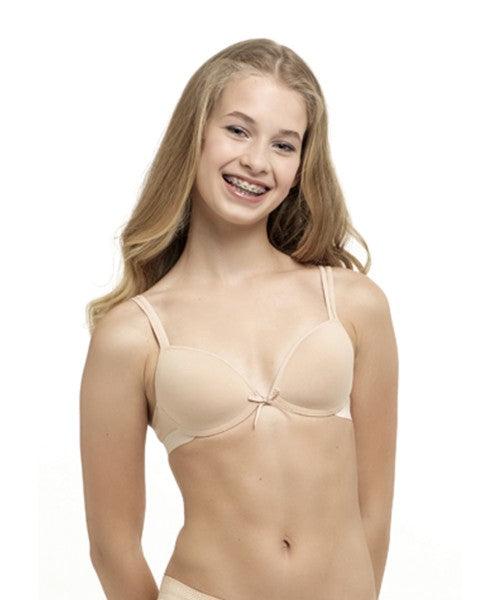 Boobs & Bloomers 7.0040-010 Girl's Anny White Non-Wired Padded Bra