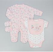 Watch Me Grow Baby 5 Piece Gift Set M15904 Pink Just Beautiful Print