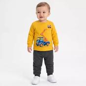 Kyly Cotton Baby Boys' Set 1001578-2309 Mustard-Dark Grey CherryPicker image