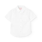 Boboli Boy's Linen Short Sleeved Shirt 731281 White