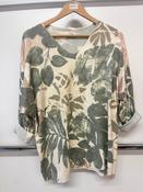 Moda Ladies Knit Top Botanical Leaf Print One Size M4436